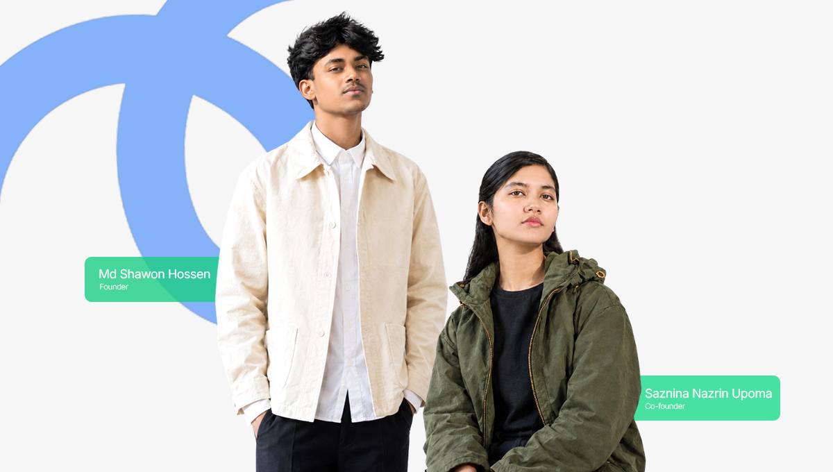 Md Shawon Hossen, Founder of The Shawon, and Saznina Nazrin Upoma, Co-Founder of The Shawon